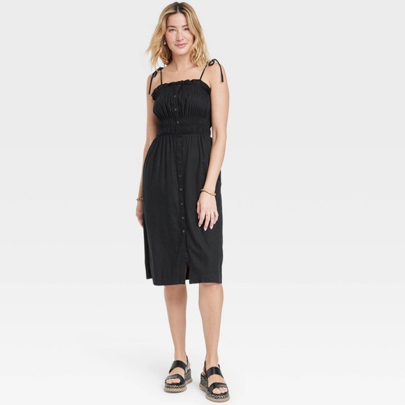 Women's Linen Dress - Universal Thread™
Black XL - Picture 2 of 2